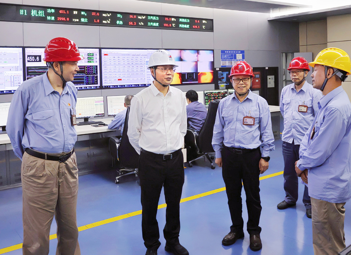 劉盛輝赴浙能鎮(zhèn)電督導(dǎo)迎峰度夏能源保供工作
